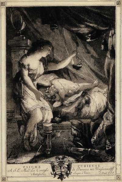 Nyfiken psyke, mitten av 1770-talet. av Giovanni David