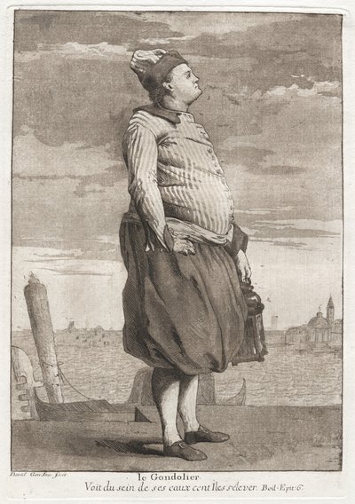 Le Gondolier (Gondoliern) av Giovanni David