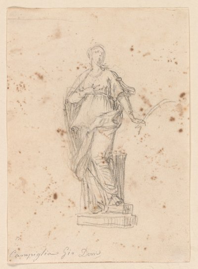 Staty av en kvinnlig helgon av Giovanni Domenico Campiglia