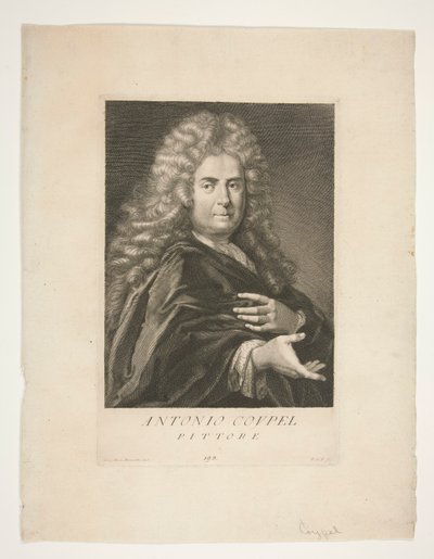 Porträtt av Antoine Coypel av Giovanni Domenico Ferretti