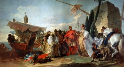 Caesar möter Cleopatra, 1747. av Giovanni Domenico Tiepolo