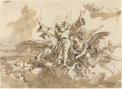 Skapandet av universum av Giovanni Domenico Tiepolo