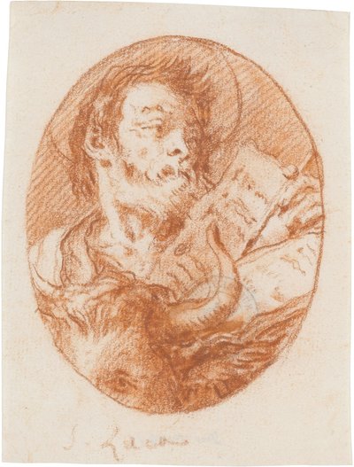 Sankt Lukas av Giovanni Domenico Tiepolo
