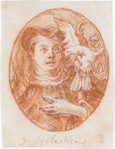 Den heliga Scholastica av Giovanni Domenico Tiepolo