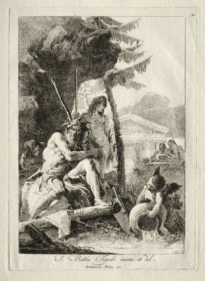 Flodfigurer av Giovanni Domenico Tiepolo