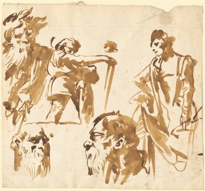 Figurer och ansikten av Giovanni Domenico Tiepolo