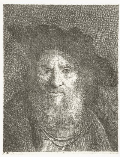 Man med basker Samling av huvuden (serietitel) Raccolta di Teste (serietitel) av Giovanni Domenico Tiepolo