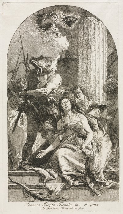 Martyrium av St. Agatha. av Giovanni Domenico Tiepolo