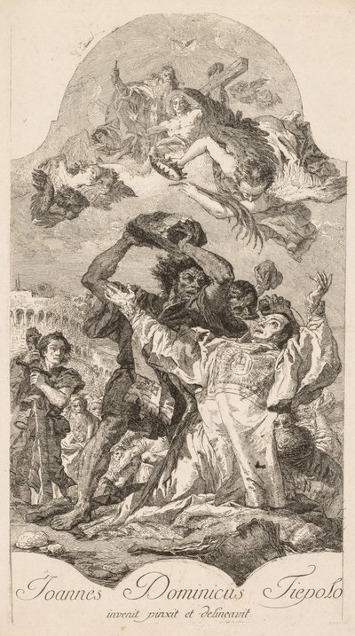 Sankt Stefans martyrskap av Giovanni Domenico Tiepolo