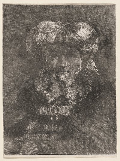 En gammal man i Rembrandts stil av Giovanni Domenico Tiepolo