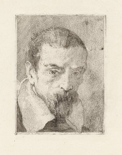 Gammal man med skägg och bar huvud, från Raccolta di Teste (Samling av huvuden) av Giovanni Domenico Tiepolo
