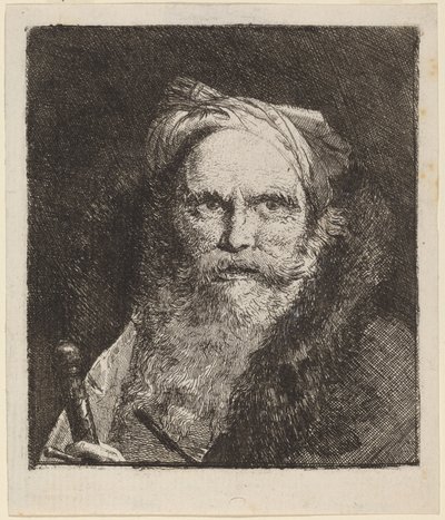 Gubben med ett svärd av Giovanni Domenico Tiepolo