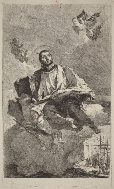 Sankt Kajetan av Thiene av Giovanni Domenico Tiepolo