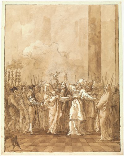 Jungfruns trolovning av Giovanni Domenico Tiepolo
