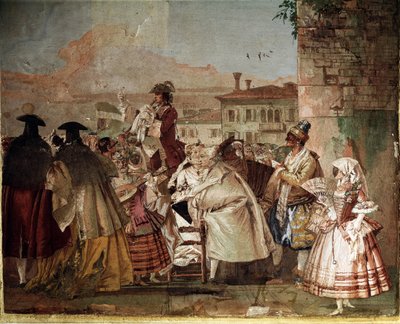 Charlatan (fresko i Carnival Hall av Giovanni Domenico Tiepolo