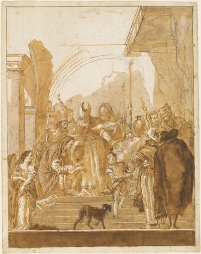 Presentationen i templet av Giovanni Domenico Tiepolo