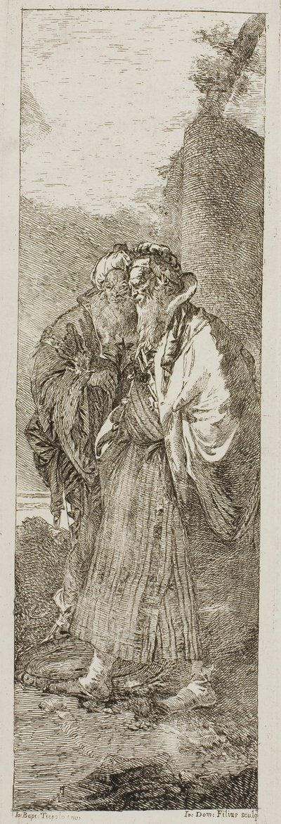 Två gamla män av Giovanni Domenico Tiepolo