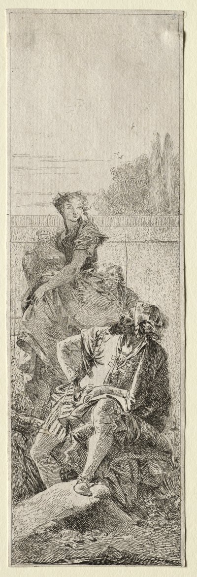 Två bönder av Giovanni Domenico Tiepolo
