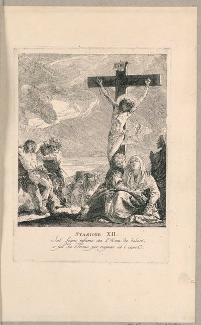 Via crucis - Station XII, Korsfästelsen av Giovanni Domenico Tiepolo