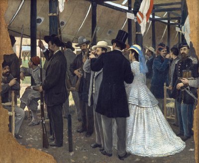Den tredje nationella skyttetävlingen i Florens av Giovanni Estienne