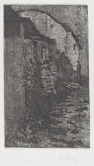 Bauco nära Rom [Bauco nära Rom] av Giovanni Fattori