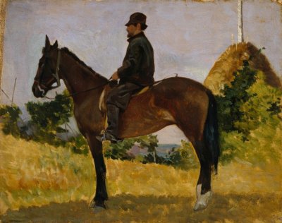 Diego Martelli till häst av Giovanni Fattori