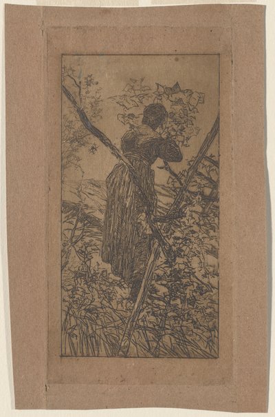 Samla löv av Giovanni Fattori