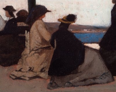 La rotunda de Palmieri (La Rotonda di Palmieri) Detaljmålning av Giovanni Fattori (1825-1908) av Giovanni Fattori