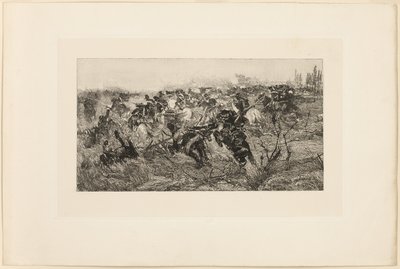 Kavalleriladdningen av Giovanni Fattori