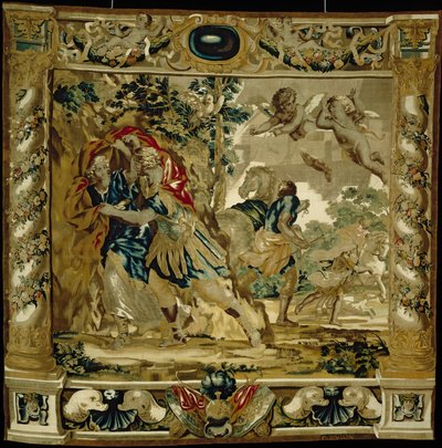 Dido och Aeneas söker skydd från en storm av Giovanni Francesco (1610 62) Romanelli