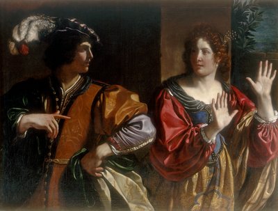 Hammon och Tamar av Giovanni Francesco Barbieri