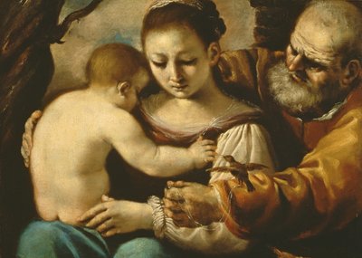 helig familj av Giovanni Francesco Barbieri