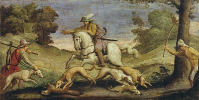 Jagar harar, 1615 av Giovanni Francesco Barbieri