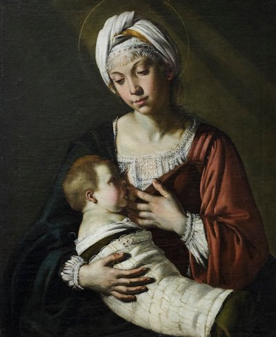Madonna col bambino, även känd som Madonna del latte av Giovanni Francesco Guerrieri