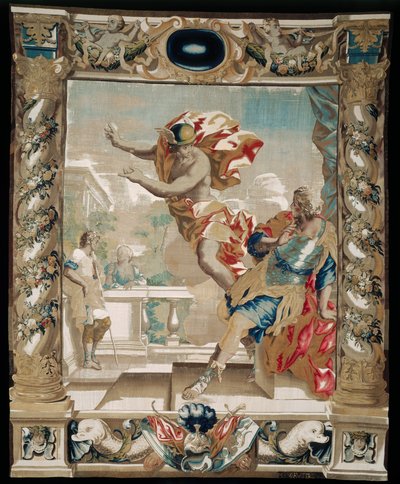 Merkurius säger åt Aeneas att lämna Kartago, 1679 av Giovanni Francesco Romanelli