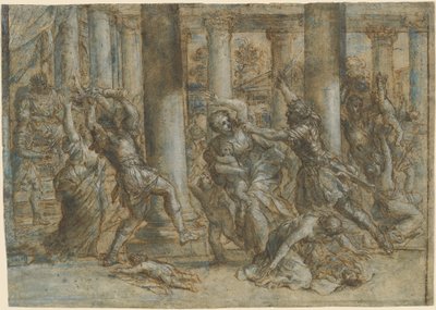 Massakern på de oskyldiga av Giovanni Francesco Romanelli
