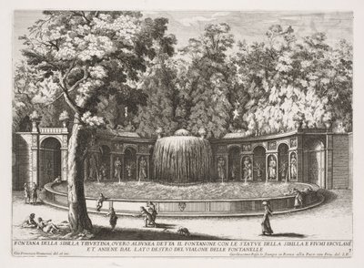 Sibylls Tiburtina-fontän. av Giovanni Francesco Venturini