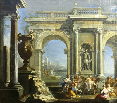 Silènes triumf. av Giovanni Ghisolfi