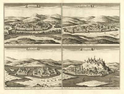 Slotten i Košice, Hatvan, Szolnok och Belgrad (Giovanni Giacomo De Rossi, 1683) av Giovanni Giacomo De Rossi