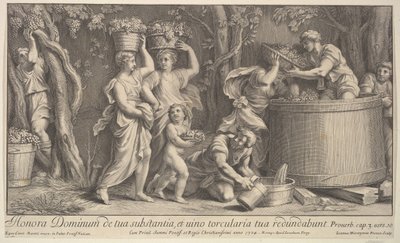 Vintage scen, 1704. av Giovanni Girolamo Frezza