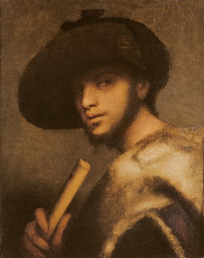 A Piper (olja på duk) av Giovanni Girolamo Savoldo