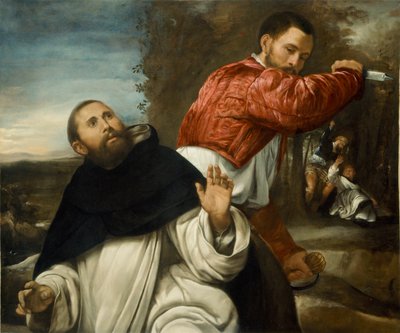 St Peter Martyrs död av Giovanni Girolamo Savoldo