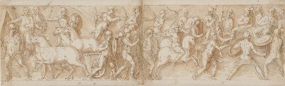 32 exemplar efter Marcus Aurelius kolumn, Piazza Colonna i Rom av Giovanni Guerra