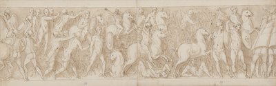 Slutet på en återställd del av kolonnen (XLVII); sarmaterna förföljs in i träsket (XLVIII); romarna attackerar en tysk (?) fästning (början av LIV) av Giovanni Guerra