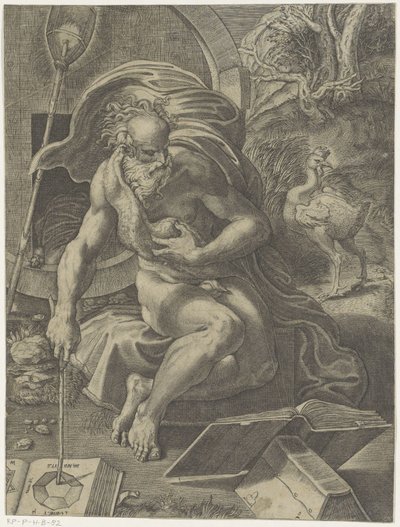 Diogenes av Giovanni Jacopo Caraglio (attributed to)