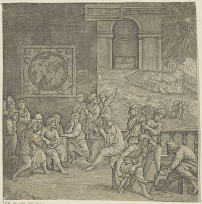 Skola för en filosof av Giovanni Jacopo Caraglio (attributed to)