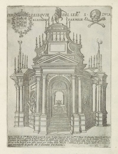 Begravningsmonument av Alessandro Farnese i Santa Maria i Aracoeli i Rom Per l