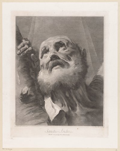 Apostel Andreas Sanctus Andreas (titel på objekt) Apostelen (serietitel) av Giovanni Marco Pitteri