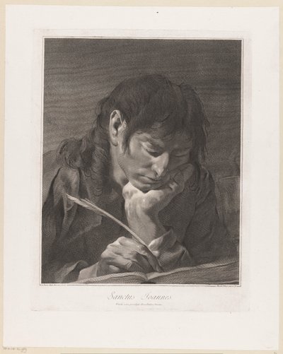 Aposteln Johannes Sanctus Joannes (titel på objekt) Apostlarna (serietitel) av Giovanni Marco Pitteri