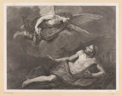 Den helige Franciskus av Assisi och ängeln av Giovanni Marco Pitteri